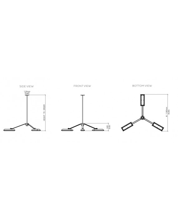 Bert Frank Rinato 3 Chandelier